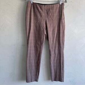A New Day Windowpane Plaid Skinny Slacks Women's Size